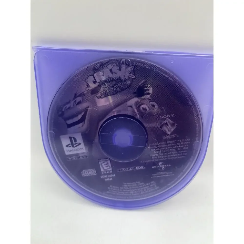 Crash Bandicoot: Warped (Greatest Hits) (PS1, 1999) - DISC ONLY *TESTED